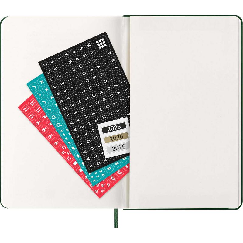 Moleskine Diary 12 Month Daily HC Large Myrtle Green 2026 image number 3